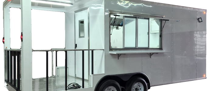 TRAILA 8X22 CON PORCHE BLANCA